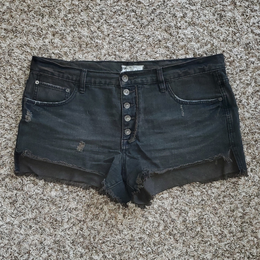 ⭐2/$30⭐ Free People Distressed Jean Shorts